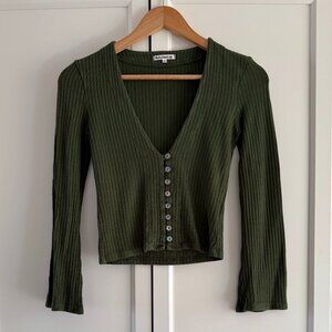 Reformation Gellar Knit Top in Fern - Size XS